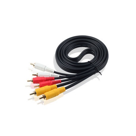  Standard 3RCA-3RCA-6ST Audio/Video Cable 1.8m