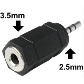 3.5mm male jack to 2.5mm female headphone convertor adaptor mobile phone