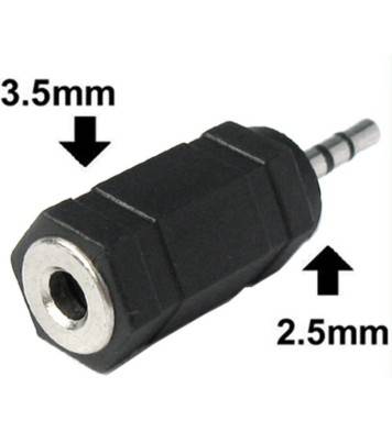 3.5mm male jack to 2.5mm female headphone convertor adaptor mobile phone