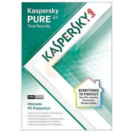 Kaspersky Antivirus and internet Security 3Pcs PURE 2.0 Redeem card
