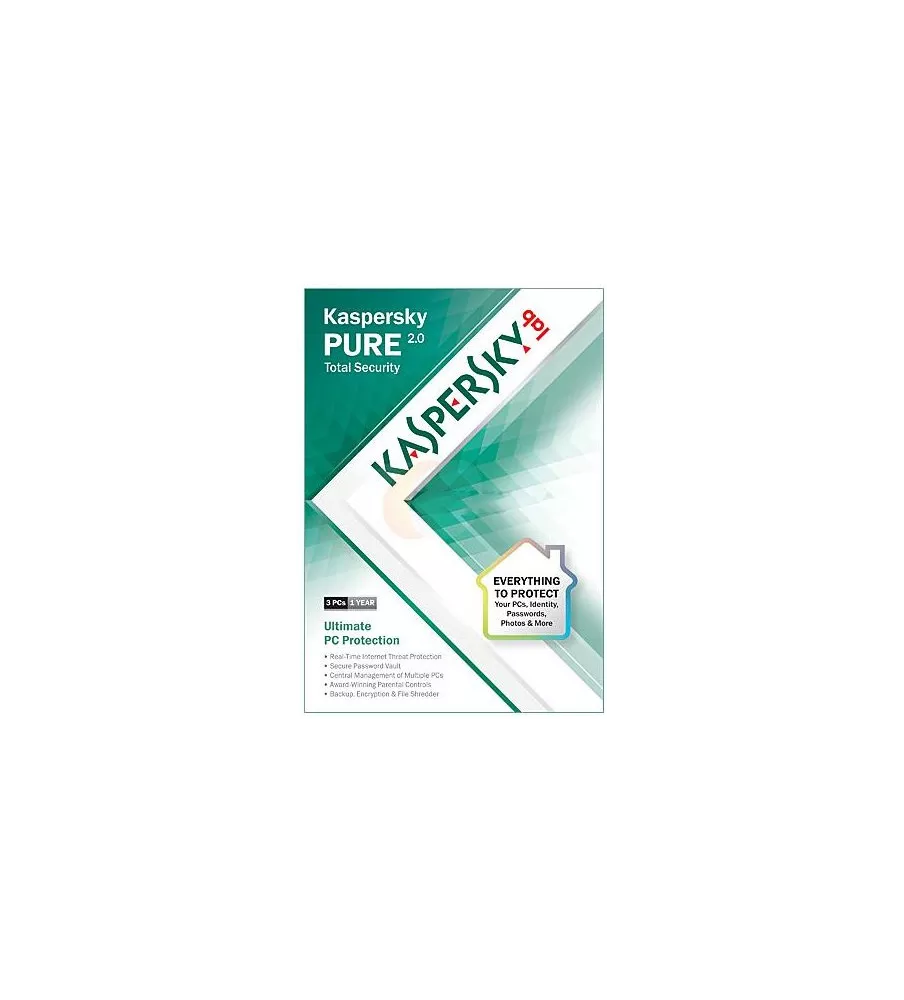 Kaspersky Antivirus and internet Security 3PC  PURE 2.0   Redeem card