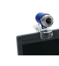 360 Rotating Blue Fashion 30M PC Camera USB 2.0 Webcam HD Camera Web Cam For PC