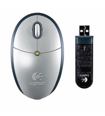 Logitech Cordless Mini Optical Mouse (Refurbished to like new) (oem No packaging)