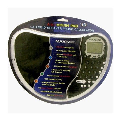 Maximo Concepts 4 in 1 Mouse Pad Speakerphone w/Caller ID 