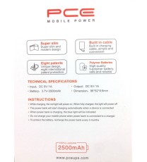 PCE Mobile Power Bank 2500 mAh