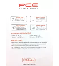 PCE Mobile Power Bank 2500 mAh