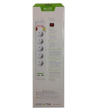 PCE Power Surge Protector + 2 usb charging ports & 5 AC outlets