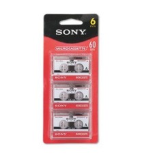 Sony 60 Minute Blank Microcassette Tapes MC-60, Set of 3