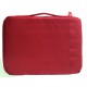 Slim Protective Sleeve with Carry Handle and Zipped Storage for Netbooks and Laptops up to 14 inch - Black/ Red