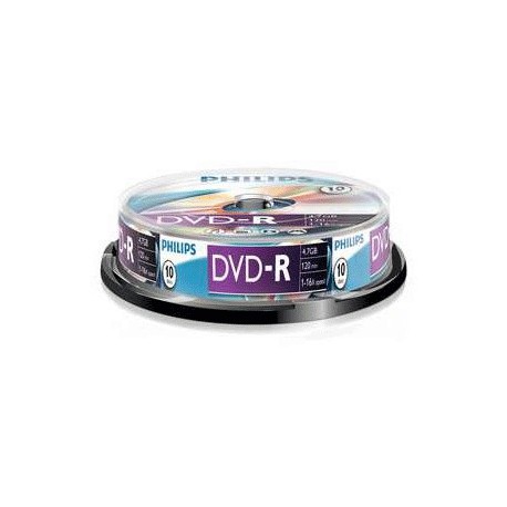 Philips DVD-R 16x 4.7GB/120 Minute Disc 10 Pack