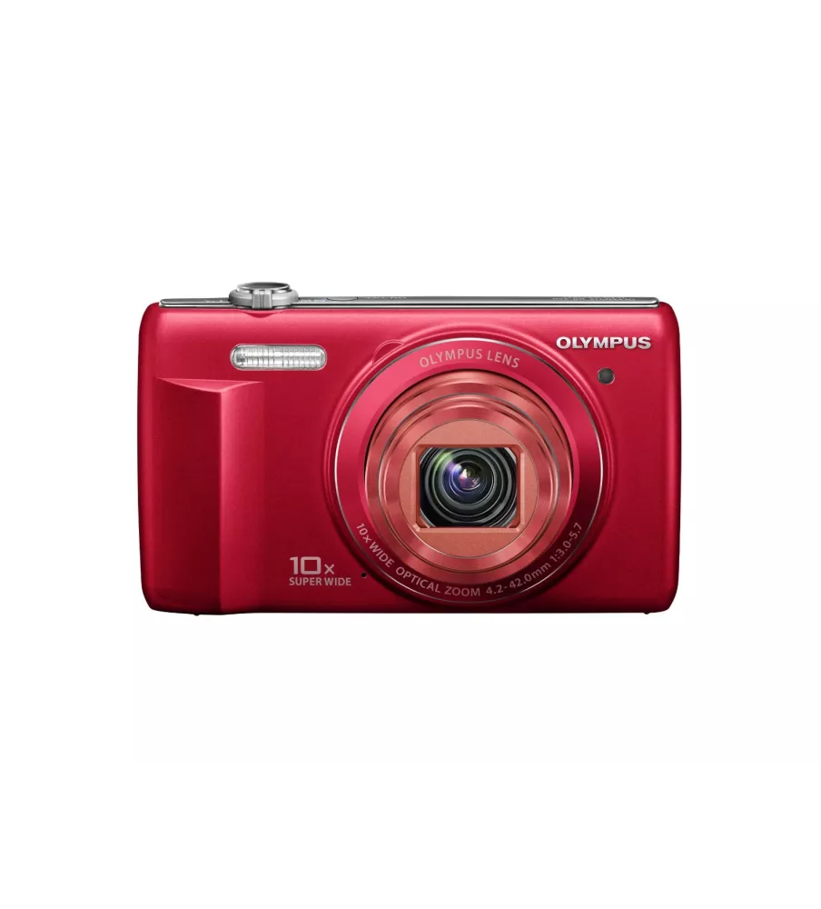 Olympus VR-340 Red 16MP Digital Camera with 10x Optical Zoom 