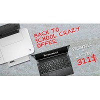 Crazy Offer lenovo B50 Dual core 4gb 320GB windows original + Hp 3 in 1 1510 Printer
