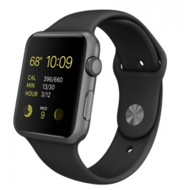 iWatch apple watch 42mm Space Gray Aluminum Case with Black Sport Band