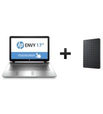 Hp Envy 17 laptop Touch Screen Core i7 12GB Ram 1TB HD 2GB dedicated Graphic Nvidia 840M + 1TB external HD Seagate Expansion