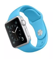 Apple Watch Sport 42mm Silver Aluminum Case with Blue Sport Band