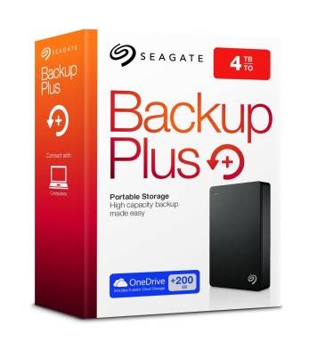  4TB, External Portable Hard Drive Seagate Backup Plus (STDR4000200) USB 3.0