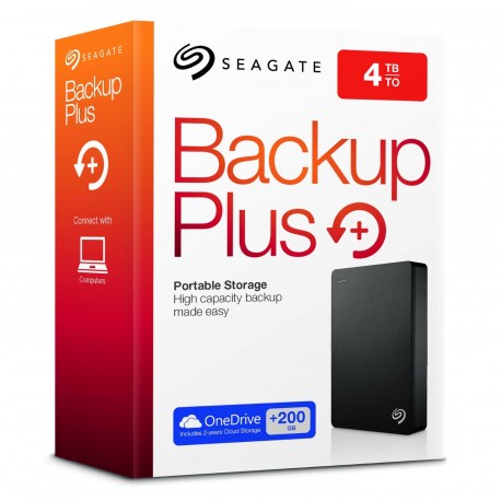  4TB, External Portable Hard Drive Seagate Backup Plus (STDR4000200) USB 3.0