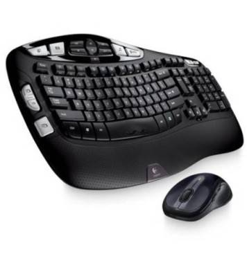 Refurbished Logitech Wireless Wave Combo Mk550 with Keyboard and Laser Mouse