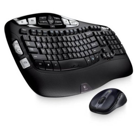 Refurbished Logitech Wireless Wave Combo Mk550 with Keyboard and Laser Mouse