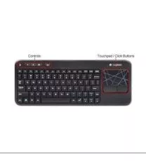 Logitech Wireless Touch Keyboard K400 with Built-In Multi-Touch Touchpad, Black