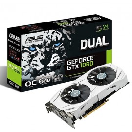 ASUS GeForce GTX 1060 6GB Dual-fan OC Edition VR Ready Dual HDMI DP 1.4 Gaming Graphics Card (DUAL-GTX1060-O6G)