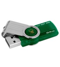 64GB Kingston Digital DataTraveler 101 G2 USB 2.0 Drive - Green