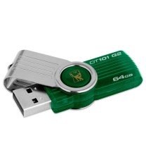 64GB  Kingston Digital DataTraveler 101 G2 USB 2.0 Drive - Green