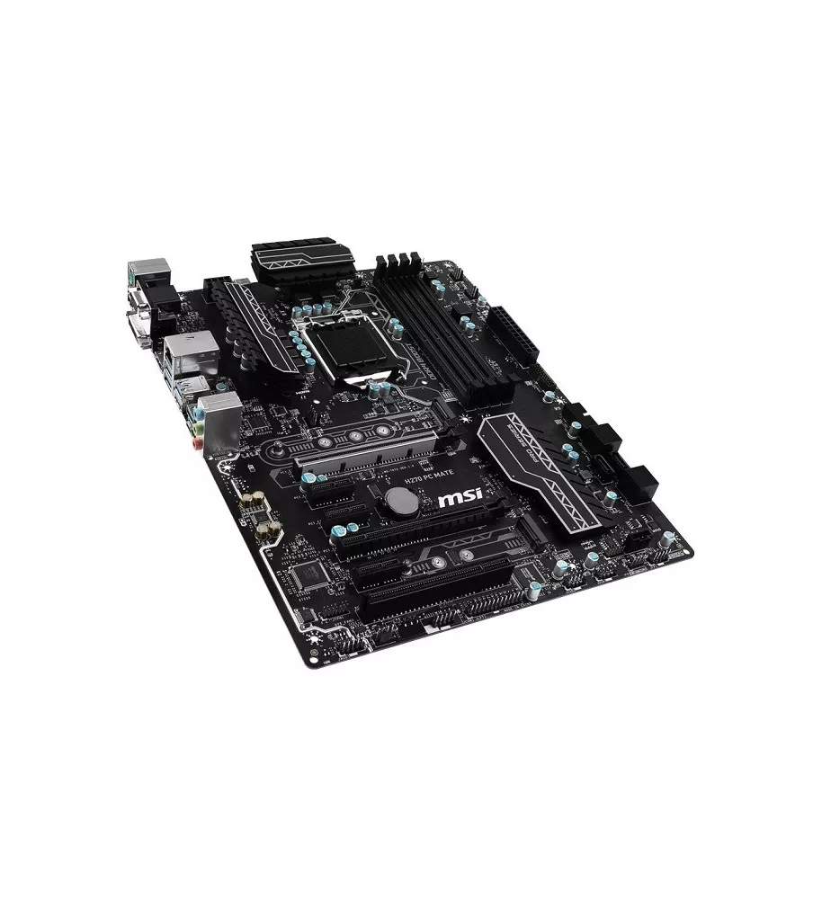 MSI H270M PC MATE DDR4 (4DIMM,2PCIEx16,3PCIEx1,1PCI,VGA,HDMI,DVI,2M2,LAN,9USB3.1,6USB2,6SATA)