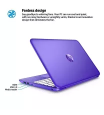 HP Stream 11-R015 intel Dual-Core N3050 1.6GHz 32GB 2GB 11.6" WIN10  VIOLET PURPLE