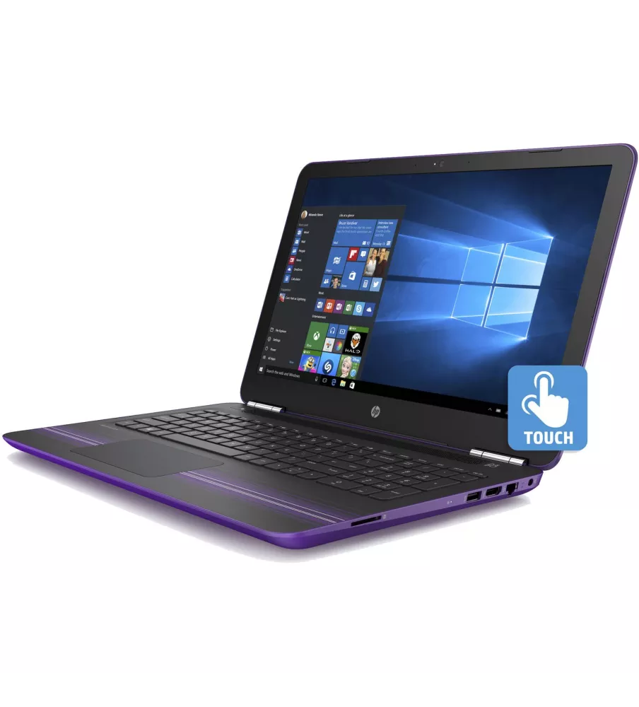 HP Pavilion 15.6", Touchscreen, Windows 10, AMD A9-9410 Processor, 4GB RAM, 1TB HDD purple