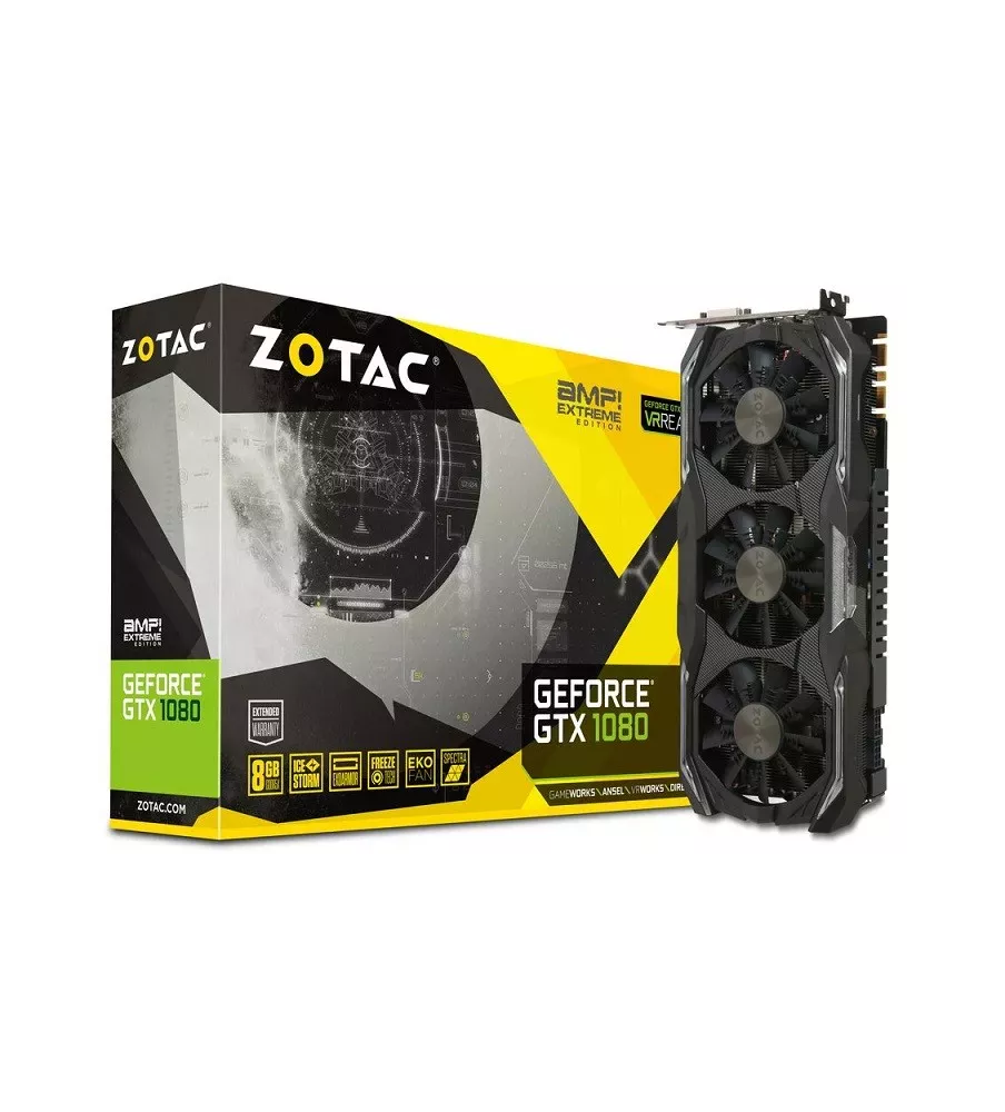 ZOTAC GTX 1080 AMP Extreme Edition 8GB GDDR5 3*FAN -- ZT-P10800B-10P