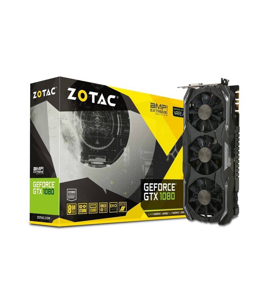 ZOTAC GTX 1080 AMP Extreme Edition 8GB GDDR5 3*FAN -- ZT-P10800B-10P