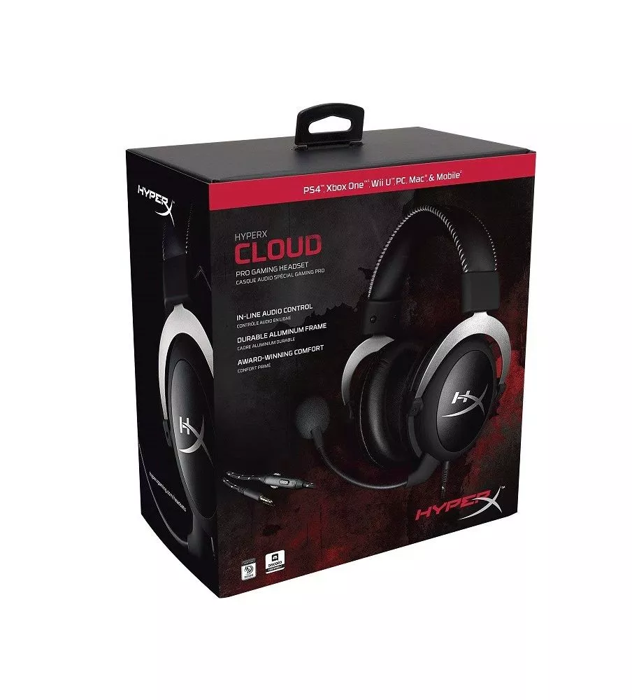 HYPERX CLOUD PRO GAMING HEADSET - SILVER