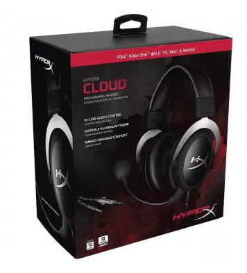 HYPERX CLOUD PRO GAMING HEADSET - SILVER