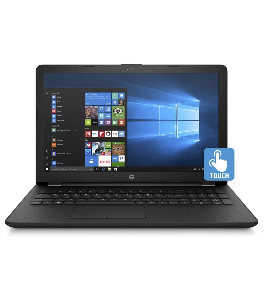 HP Notebook 15-bs289wm, 15.6" HD Touchscreen, Intel Silver Quad core N5000, 4GB RAM, 1TB HDD, Windows 10 Home