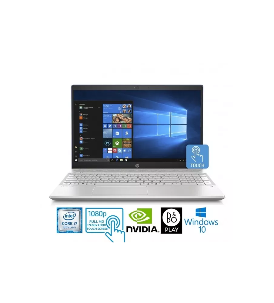 Laptop HP Pavilion 15-CS0073 Core™ i7-8550U 1.8GHz 1TB 16GB 15.6″ TOUCHSCREEN MX150 4GB dedicated WIN10