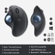 Logitech ERGO M575 Wireless Trackball Mouse, Easy thumb control, Precision and smooth tracking, Ergonomic comfort design