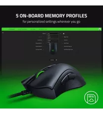 Razer DeathAdder V2 - Wired USB Gaming Mouse with Optical Mouse Switches, Focus+ 20K Optical Sensor, 8 Programmable Buttons