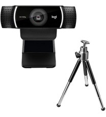 Logitech C922 Pro Stream Webcam 1080P Camera for HD Video Streaming & Recording 720P at 60Fps with Tripod Included.