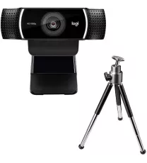 Logitech C922 Pro Stream Webcam 1080P Camera for HD Video Streaming & Recording 720P at 60Fps with Tripod Included.