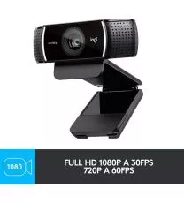 Logitech C922 Pro Stream Webcam 1080P Camera for HD Video Streaming & Recording 720P at 60Fps with Tripod Included.