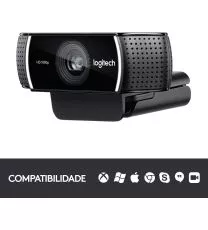 Logitech C922 Pro Stream Webcam 1080P Camera for HD Video Streaming & Recording 720P at 60Fps with Tripod Included.