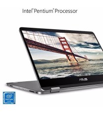 Asus VivoBook Flip TP40CONVERTIBLE 2-IN-1 Pentium® Silver N5030 1.1GHz 128B SSD 4GB 14" (1366x768) TOUCHSCREEN WIN10 FP Reader