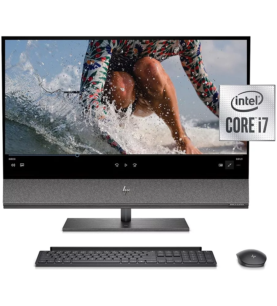 HP Envy All-in-One PC, NVIDIA GeForce GTX 1650,Core i7-10700 , 16 GB RAM, 256 GB SSD 1TB HDD, 31.5” 4K UHD Display, Windows 10 