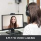  Logitech C270 HD Webcam,HD Video Calling, HD Light Correction, Noise-Reducing Mic