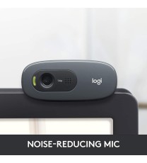  Logitech C270 HD Webcam,HD Video Calling, HD Light Correction, Noise-Reducing Mic