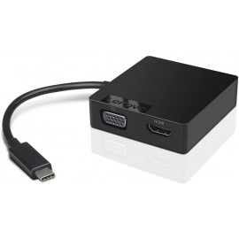 Lenovo USB-C 4 in 1 Travel Docking Station with HDMI VGA USB 3.0 GX90M61235