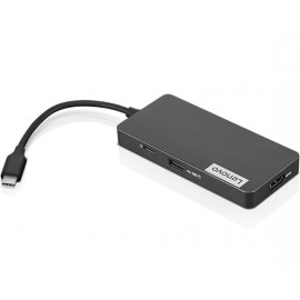 Lenovo USB-C 7-in-1 Hub 4 x USB Ports - 1 x USB 2.0 - 2 x USB 3.0 - USB Type-C - HDMI - card reader