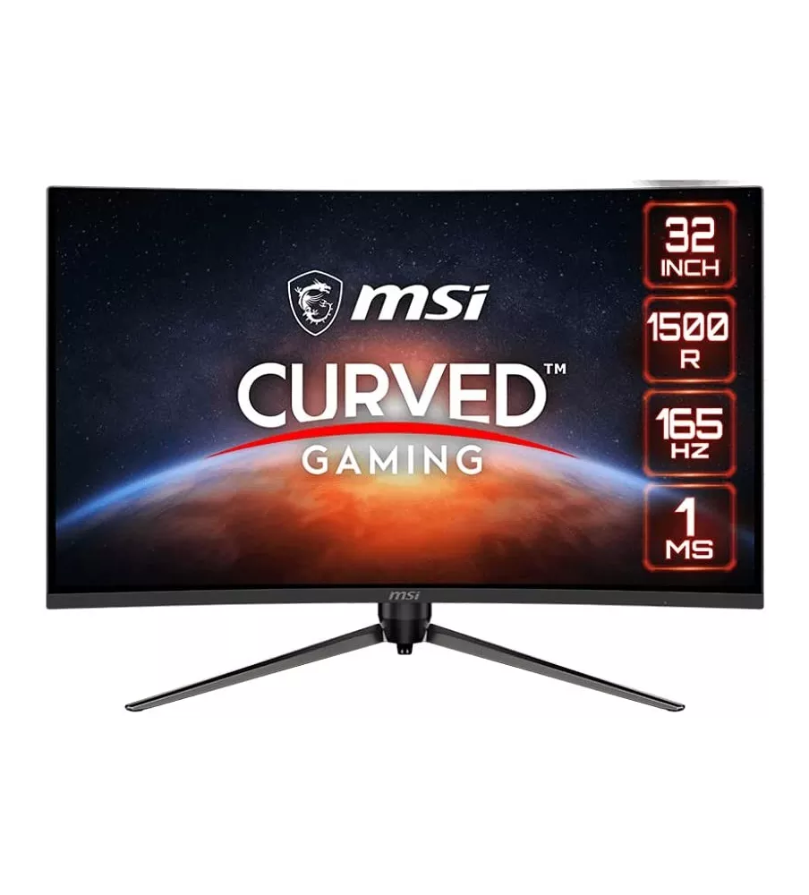 MSI Optix AG321CR Curved GAMING 32" (1920x1080) 165Hz 1ms 300 cd/m² 4000:1 HDMI DP USB2.0 LED Adjustable Stand 