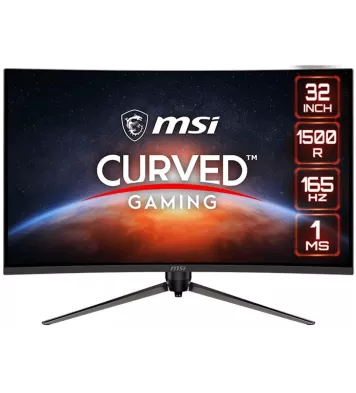 MSI Optix AG321CR Curved GAMING 32" (1920x1080) 165Hz 1ms 300 cd/m² 4000:1 HDMI DP USB2.0 LED Adjustable Stand 